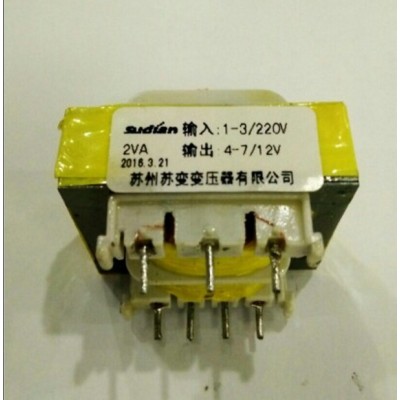 苏州苏变 电压力锅电源变压器 EI35*11-2VA 3+4针 220V/12V 150mA